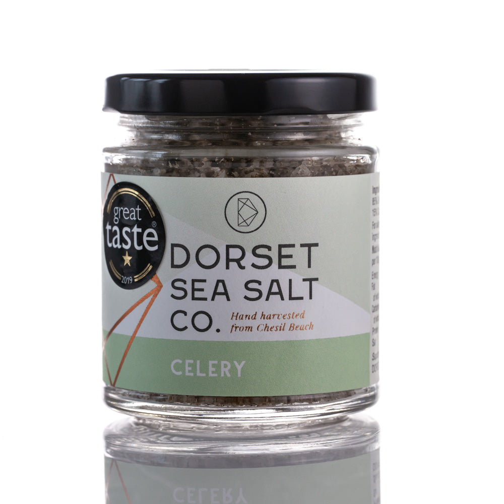 Celery infused Dorset Sea Salt 100g at £5.99 only from Dorset Sea Salt Co.