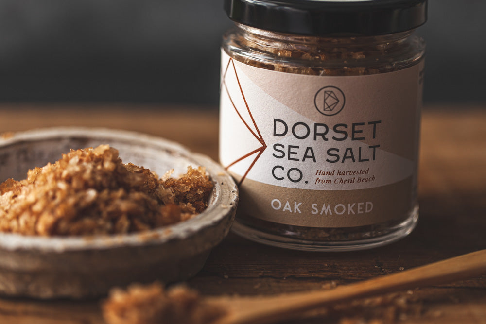 Oak Smoked Dorset Sea Salt 100g at £5.99 only from Dorset Sea Salt Co.