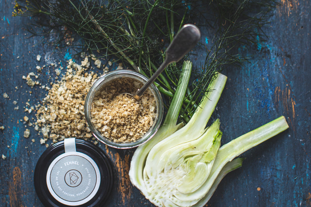 Fennel Infused Dorset Sea Salt 100g at £5.99 only from Dorset Sea Salt Co.